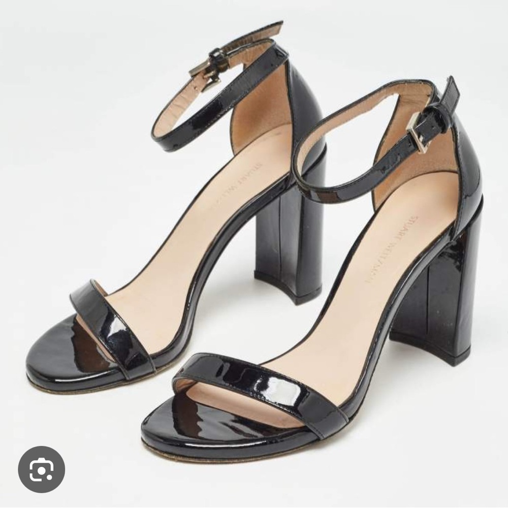 Stuart Weitzman Nearly Nude Black Patent